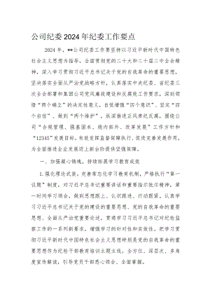 公司纪委2024年纪委工作要点.docx