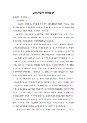 总经理新年致辞展望.docx