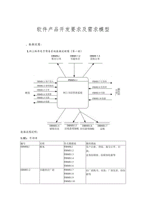 网上购书电子商务系统——软件产品开发要求及需求模型.docx