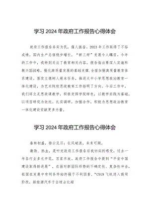 学习《2024年政府工作报告》发言稿35篇.docx