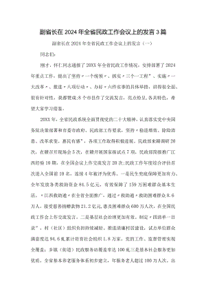 副省长在2024年全省民政工作会议上的发言3篇.docx