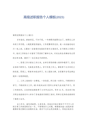 高级述职报告个人模板(2023).docx