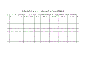 劳务派遣员工养老、医疗保险缴费情况统计表.docx