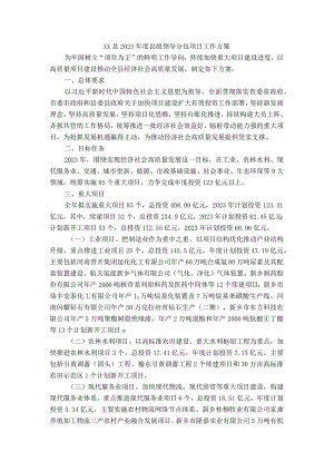 县级领导分包项目工作方案.docx