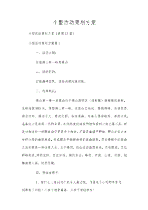 小型活动策划方案.docx