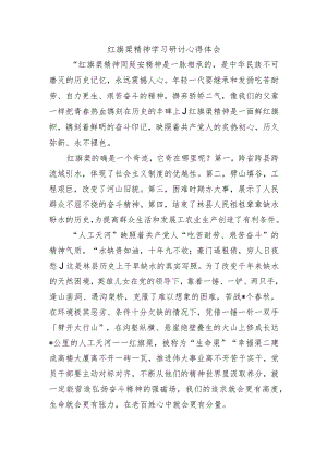 红旗渠精神学习研讨心得体会.docx