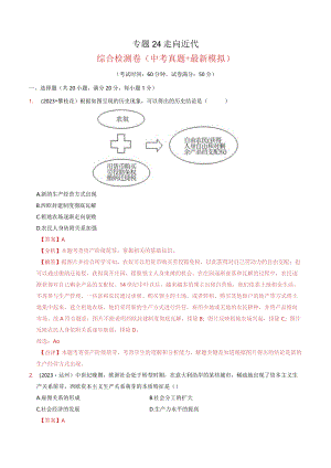 专题24 走向近代（解析版）.docx