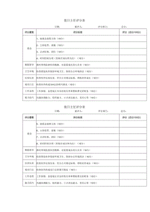 教育集团两联值日主任评分表.docx