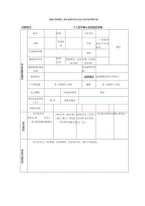 应聘人员信息表.docx