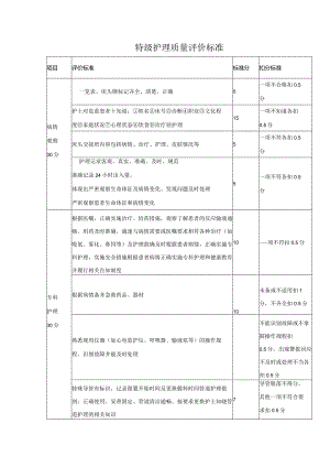 特级护理质量评价标准.docx