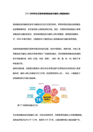 2024多学科交叉指导高尿酸血症与痛风人群膳食建议.docx