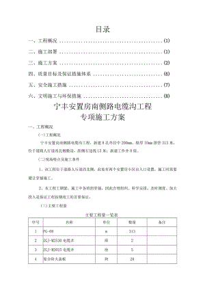 电缆排管工程专项施工设计方案.docx