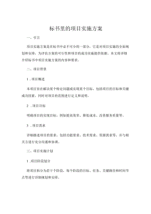 标书里的项目实施方案.docx