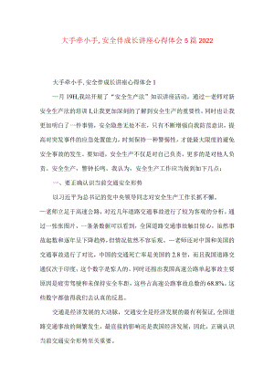 大手牵小手,安全伴成长讲座心得体会5篇2022.docx