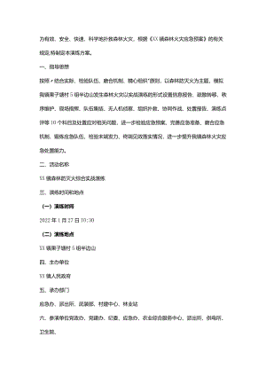 镇森林防灭火综合实战演练方案.docx