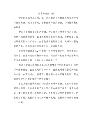 描写赏雪的美好心情.docx