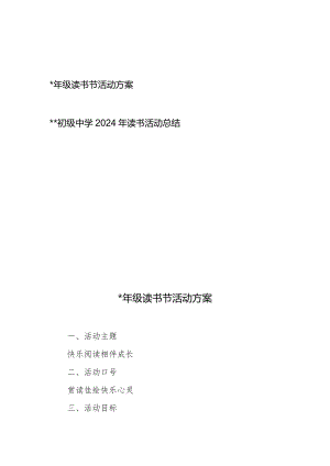2024年读书活动方案总结2篇.docx