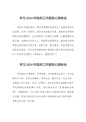 青年党员学习2024年政府工作报告心得体会35篇.docx
