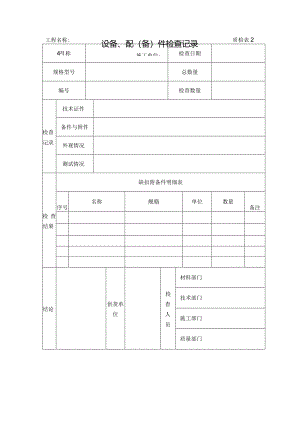 质检表2-设备、配（备）件检查记录.docx