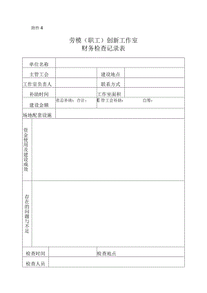 5劳模创新工作室财务检查记录表-空表.docx
