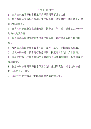 主管护师职责.docx