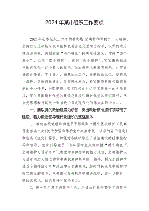 2024年某市组织工作要点.docx