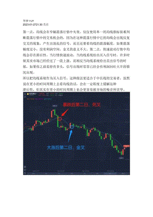 均线使用中的二个问题.docx