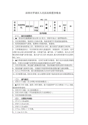 深圳市罗湖区人民医院购置参数表.docx