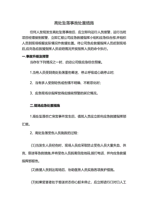 高处坠落事故处置措施.docx