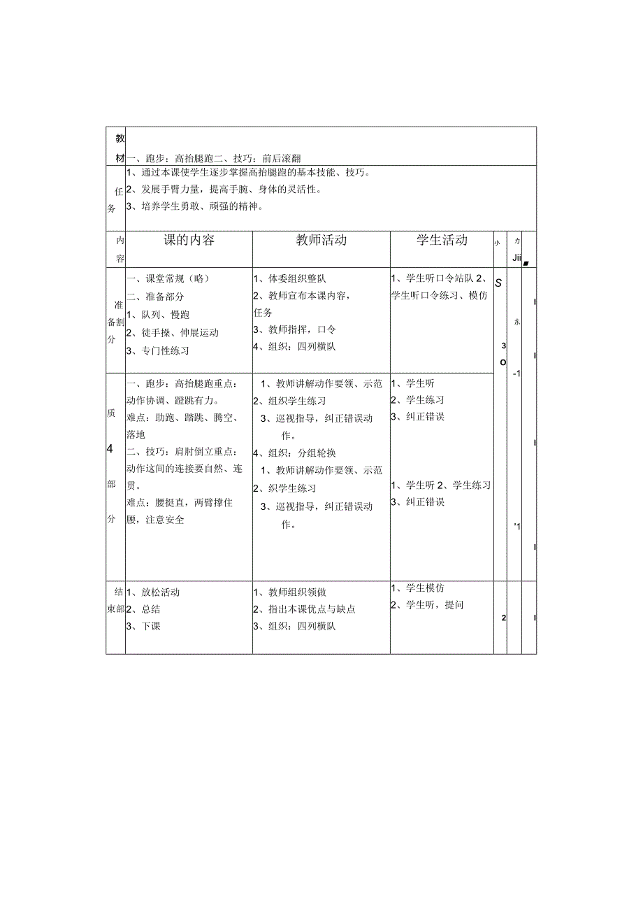 小学:五年级体育(上)教案全集8.docx_第3页