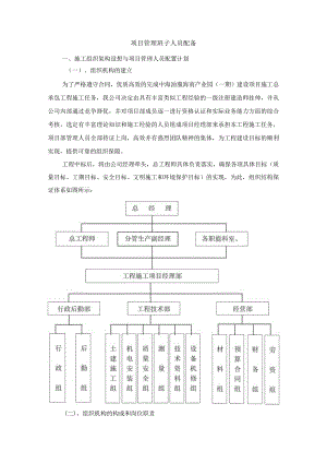 项目管理班子人员配备.docx