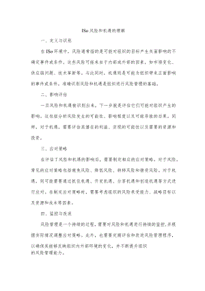 iso风险和机遇的理解.docx