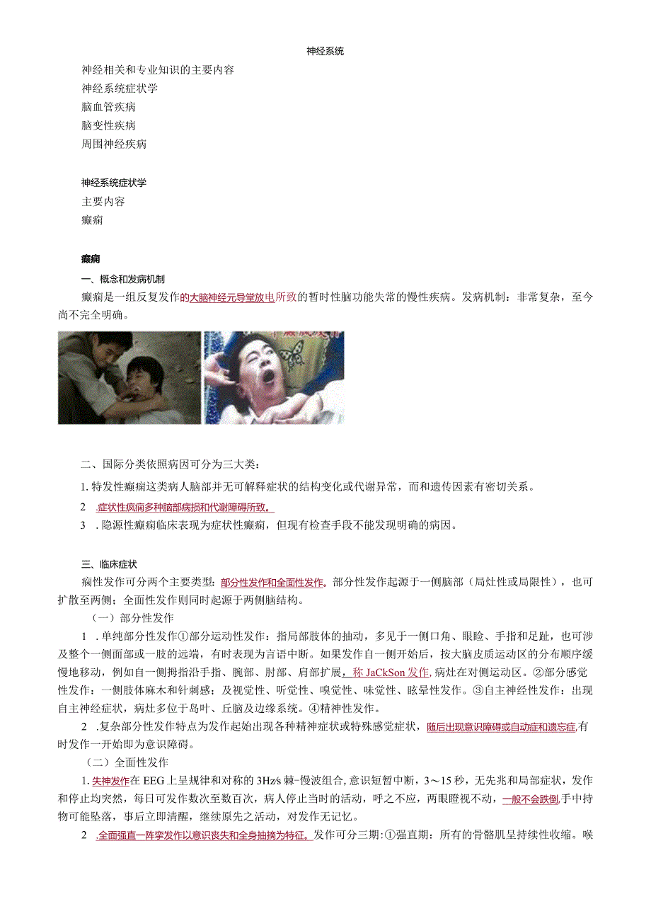心血管内科主治医师资格笔试相关专业知识考点解析 (8):神经系统学.docx_第1页