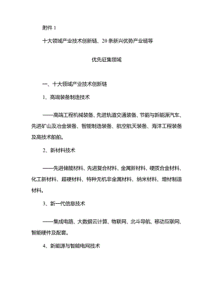 十大领域产业技术创新链.docx