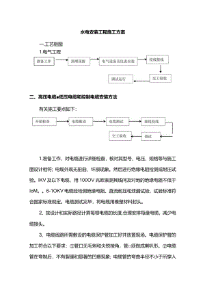 水电安装工程施工方案.docx