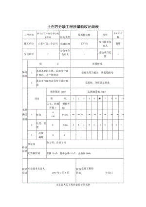 土石方分项工程质量验收记录表.docx