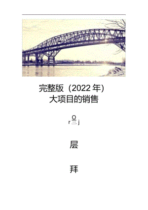 完整版（2022年）大项目销售高层拜访.docx