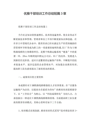 优推干部培训工作总结短篇3章.docx