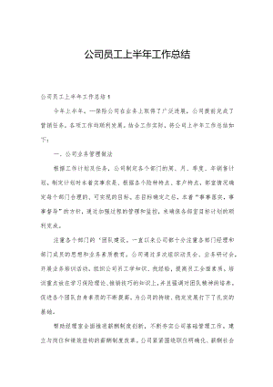 公司员工上半年工作总结.docx