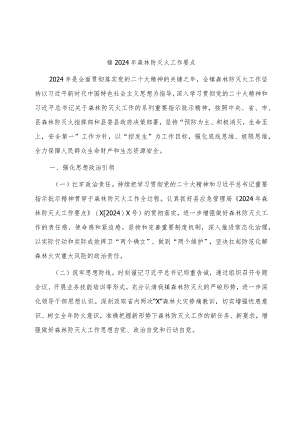 乡镇2024年森林防灭火工作要点（计划）.docx