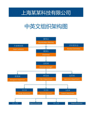 中英文企业组织架构图05Word.docx