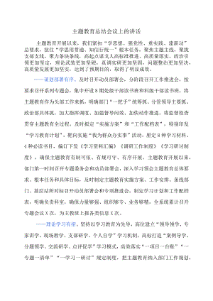 主题教育总结会议上的讲话.docx