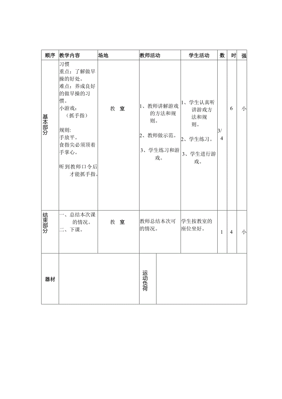 小学:小学一年级体育教案 素材5.docx_第2页
