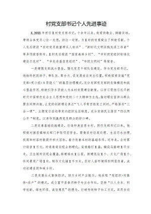 村党支部书记个人先进事迹.docx