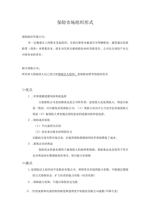 知识点6保险市场组织形式【第十五章】.docx
