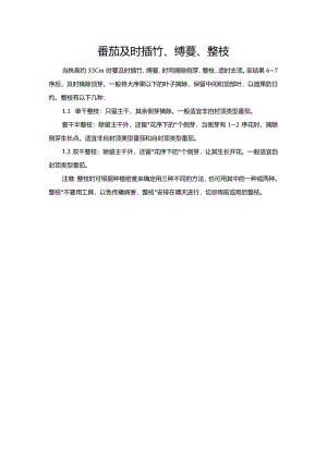 番茄及时插竹、缚蔓、整枝.docx