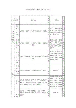温州市瓯海区基本养老服务清单（2024年版）.docx