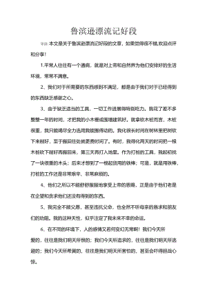 鲁滨逊漂流记好段.docx