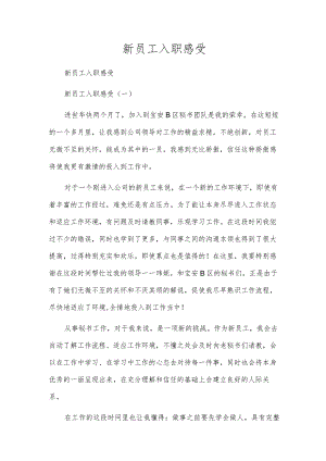 新员工入职感受.docx