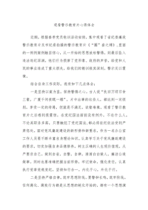 观看警示教育片心得体会.docx